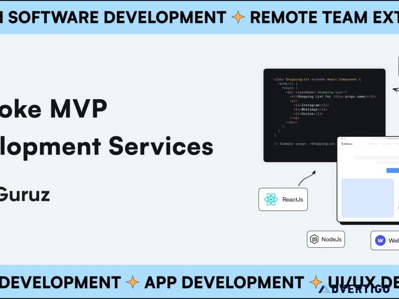 Mvp development services for startups & businesses | solguruz