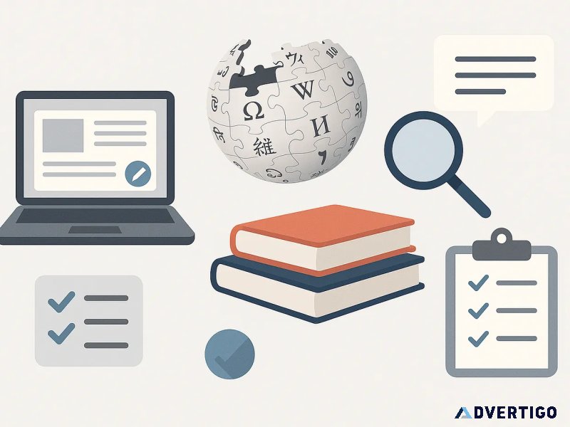 Wikipedia page creation services