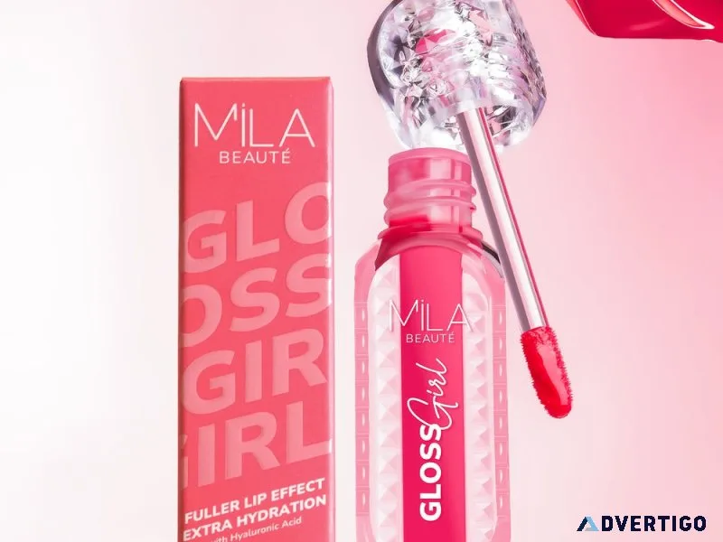 ✨ add a pop of shine with mila beauté lip gloss ✨