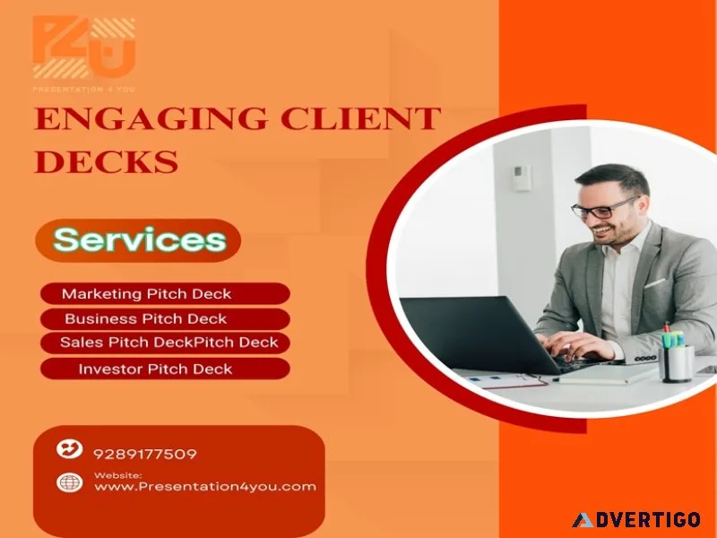 Pitch deck experts for startups & entrepreneurs