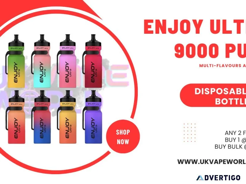 Enjoy ultra 9000 puff vape high puff count, great flavour