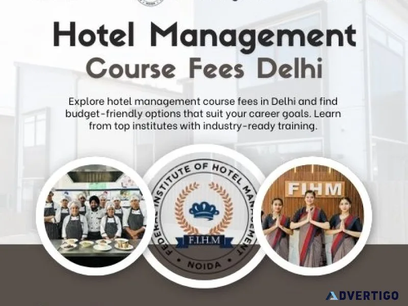 Affordable hotel management course fees in delhi