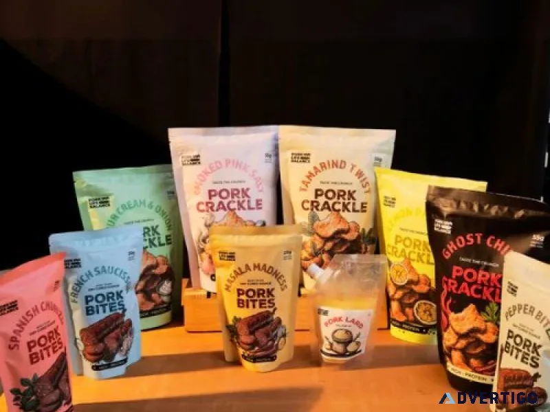 Gourmet pork meat snacks for every occasion