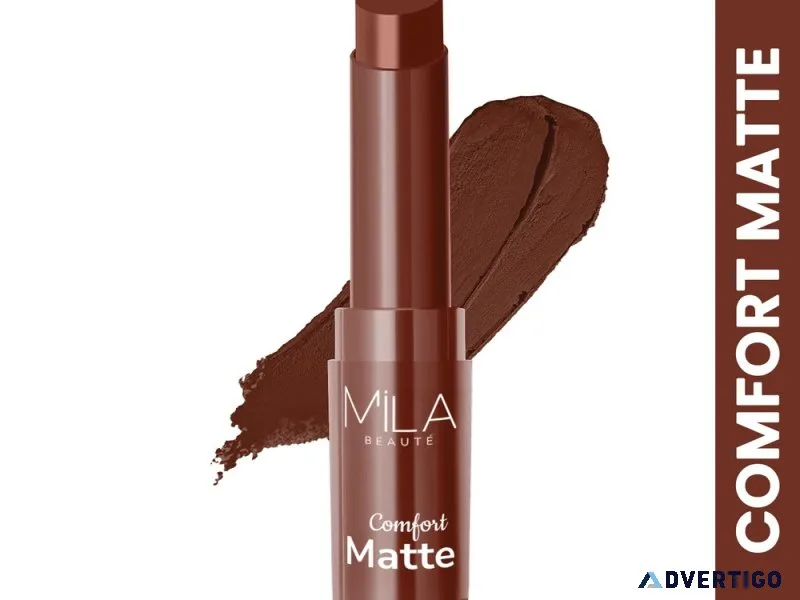 Discover the perfect matte lipstick at mila beauté