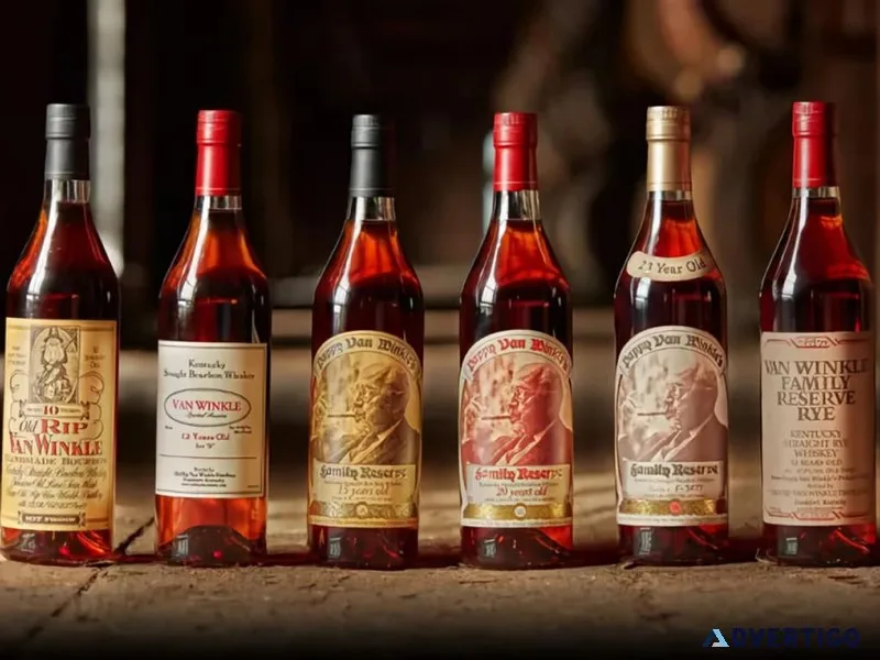Pappy van winkle bourbon whiskey – rare, aged elegance for colle