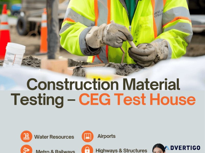 Best construction material testing – ceg test house