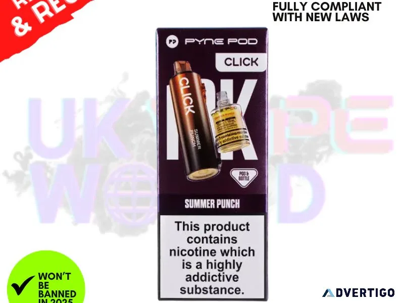Pyne pod click replacement pods no leaks bold flavour pocket fit