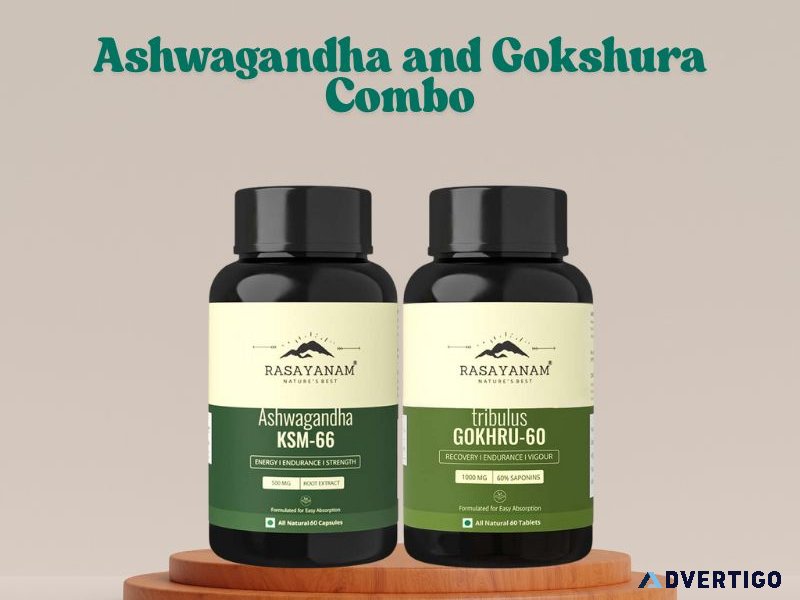 Rasayanam ashwagandha + gokshura: the ultimate combo for men