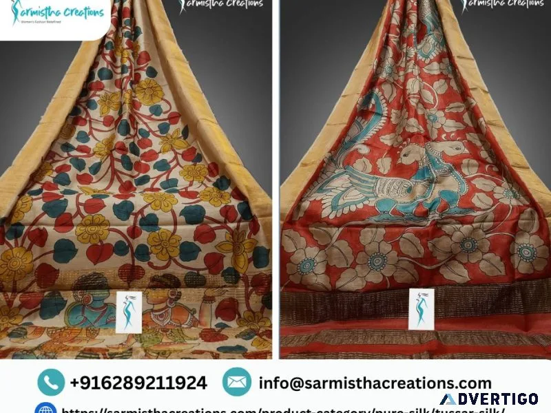 Online tussar saree shopping – shop authentic handloom sarees at
