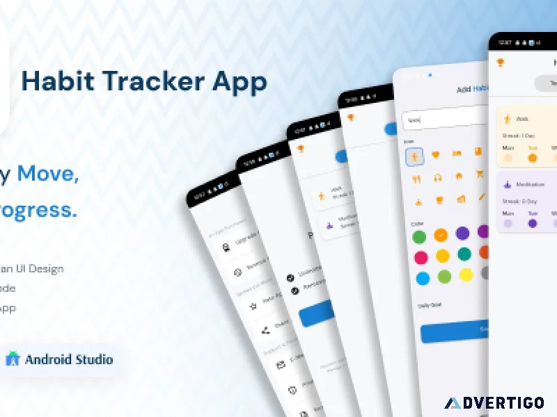 Flutter habit tracker app template