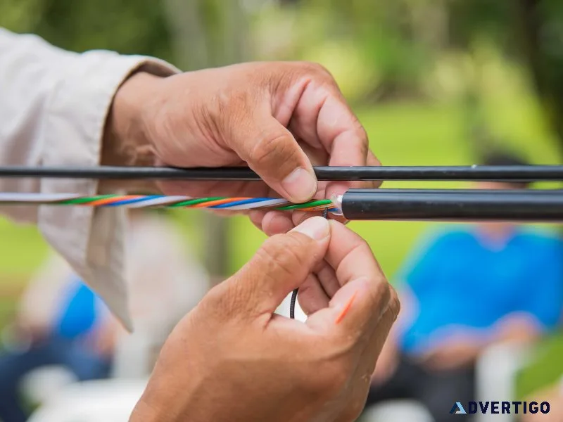 Outdoor ethernet installation cable setup for homes & offices in