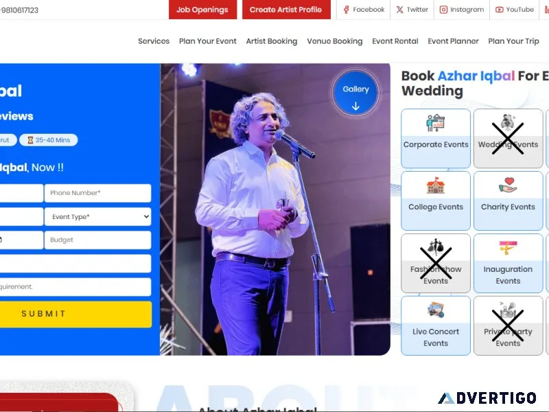 Book poets for live performances