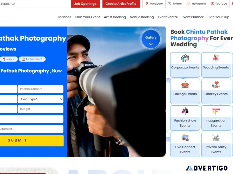 Book photographers