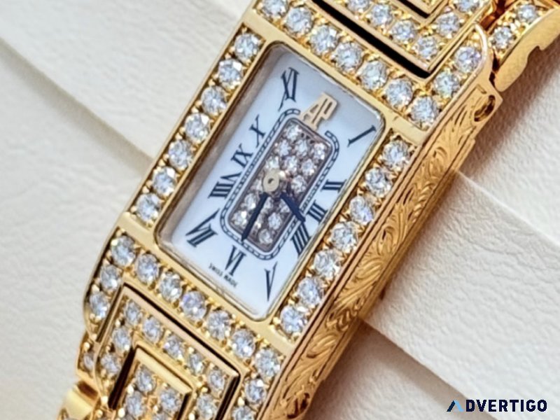 Buy audemars piguet gold & diamond set watch at the best price