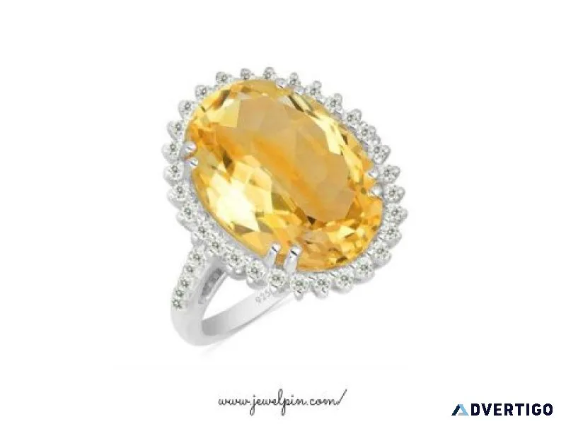 Jewelpin’s wholesale natural silver gemstone rings for women 