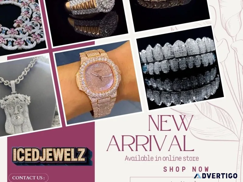 Shine brilliantly with iced out jewelry