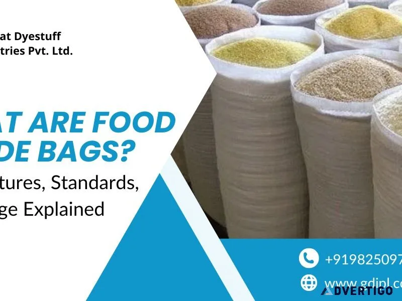 High-quality food grade bags for safe packaging