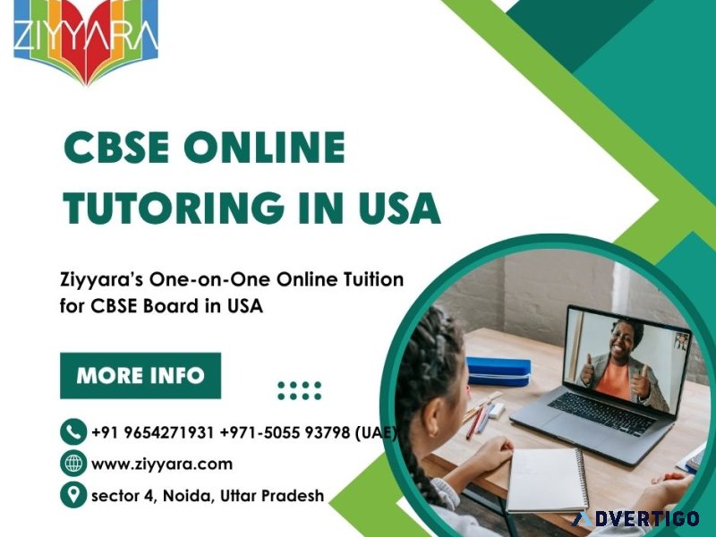Ziyyara’s one-on-one online tuition for cbse board in usa