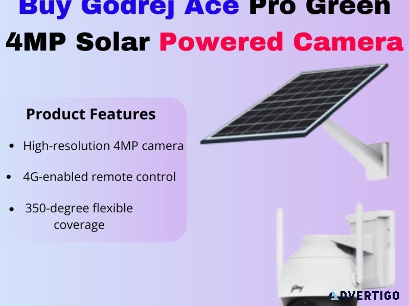 How godrej ace pro green 4mp camera boosts your security setup