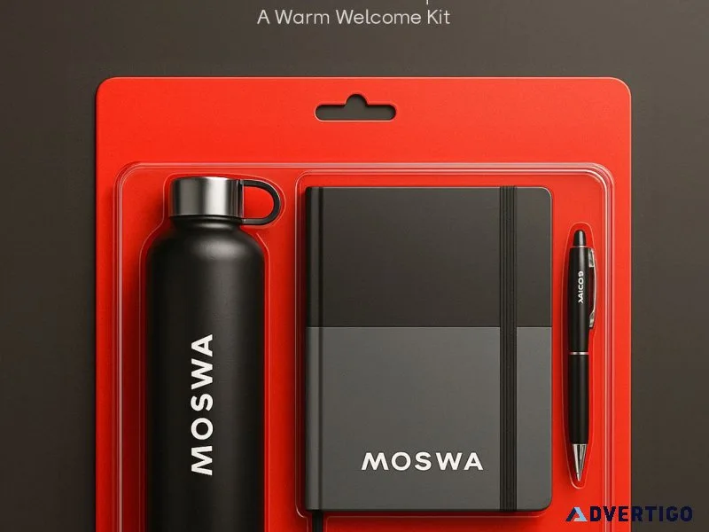 Custom employee welcome kit – branded corporate gifts