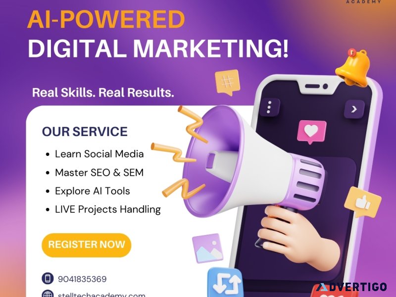 Ai powered digital marketing course | stell tech academy