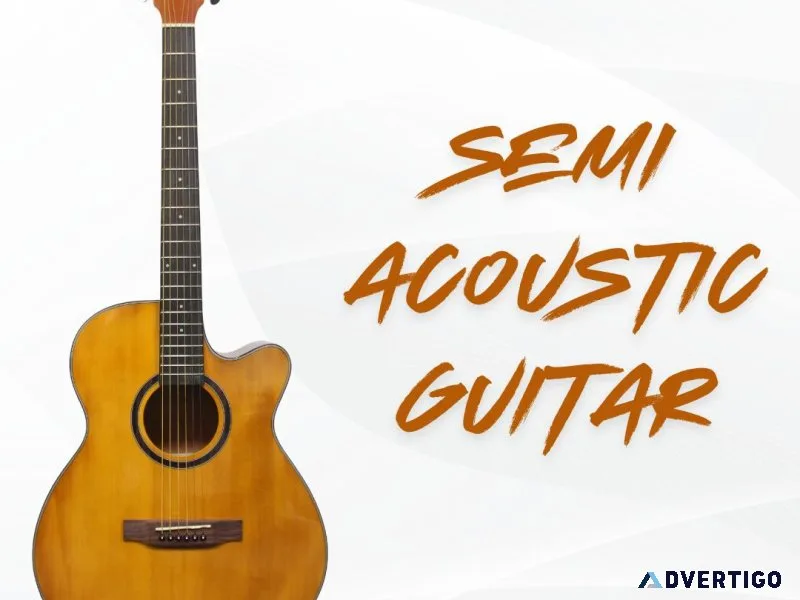 Experience rich tones with oto semi-acoustic guitar
