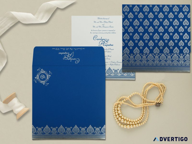 Custom screen printed wedding invitations | unique & stylish des