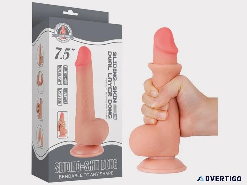 Buy sliding skin ultra realistic dildo call 9836794089