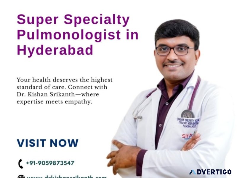 Super specialty pulmonologist in hyderabad | dr kishan srikanth
