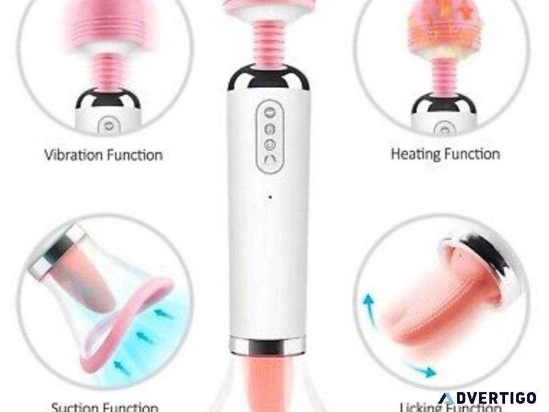 Vibrator 3 in 1 g spot with suction cup and tongue rechargeable