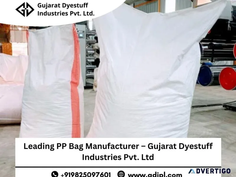 Leading pp bag manufacturer – gujarat dyestuff industries pvt l