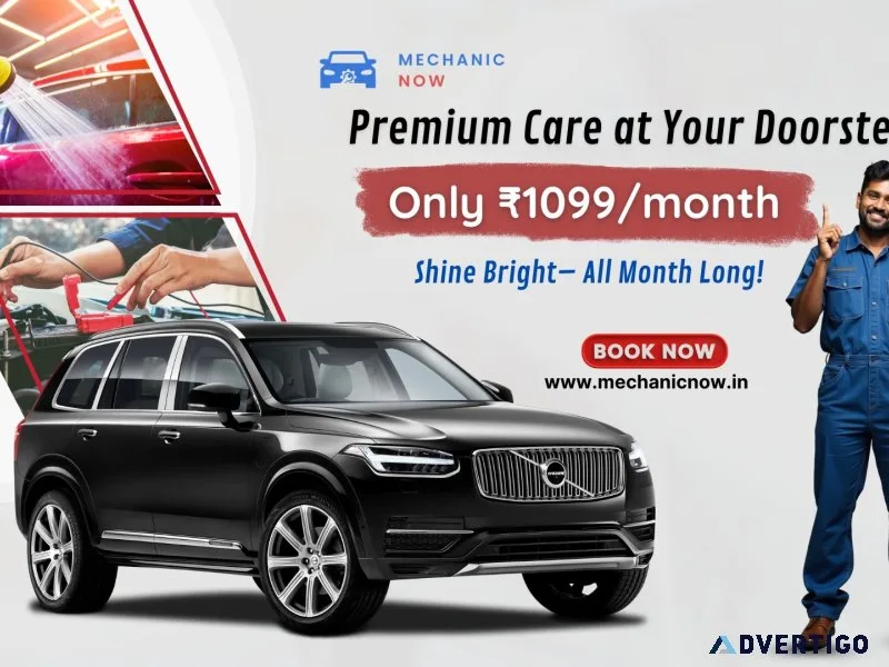 Doorstep car cleaning with affordable monthly plan