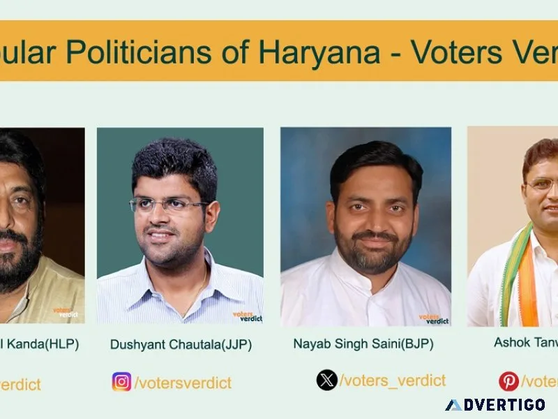 Top politicians from haryana - voters verdict