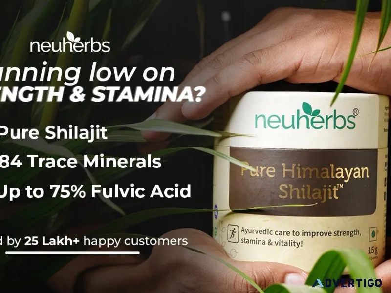 Shilajit resin for strength, endurance & libido