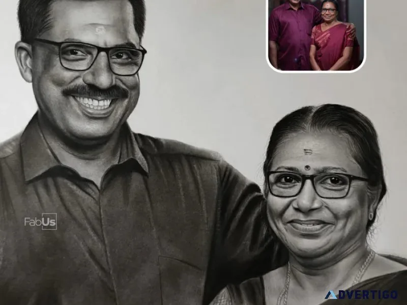 Captivating portrait sketches by fabus frames