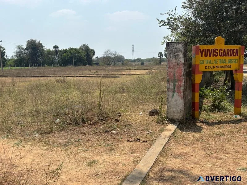 Dtcp approved plots for sale at egattur in installment scheme