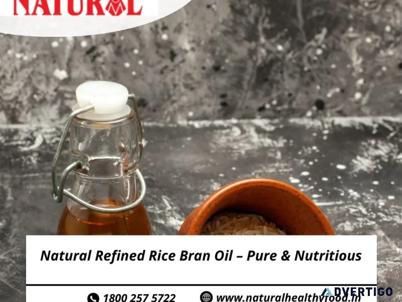Natural refined rice bran oil – pure & nutritious