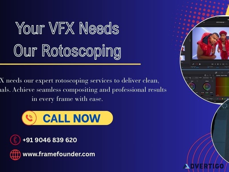 Expert rotoscoping services for animation studios