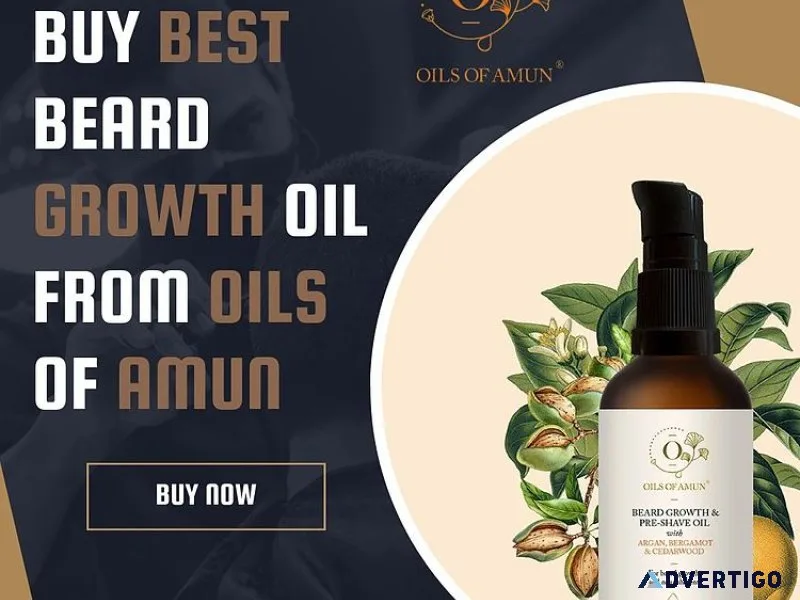 Best beard growth oil for thick and healthy beards - oils of amu