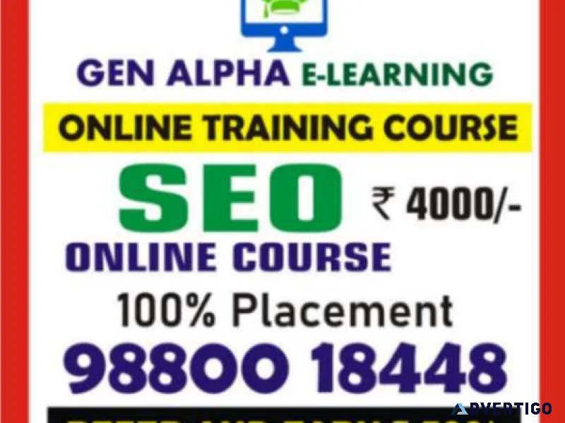 Gen alpha e-learning | online seo course | salary 50 k per 8018