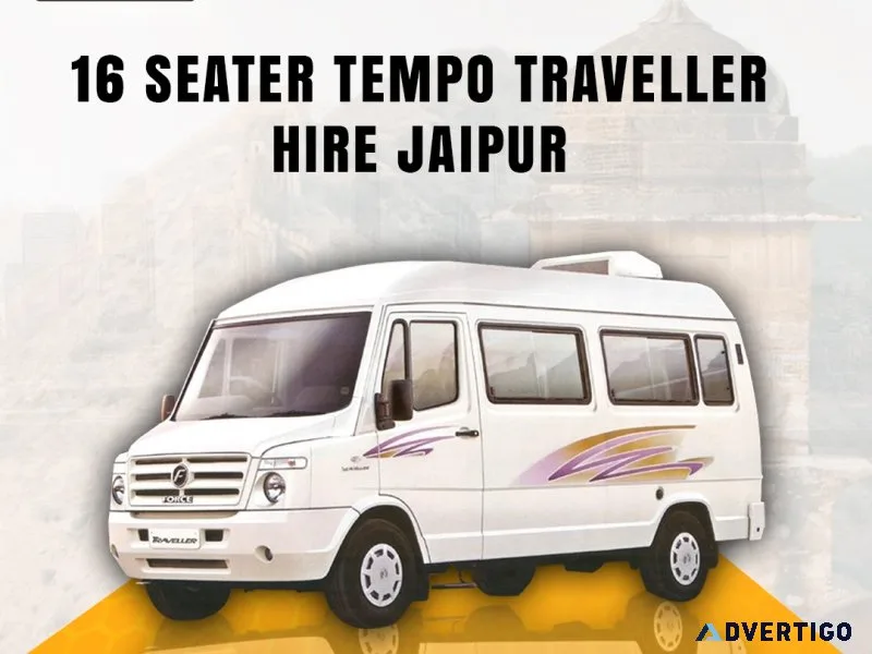 16 seater tempo traveller hire jaipur