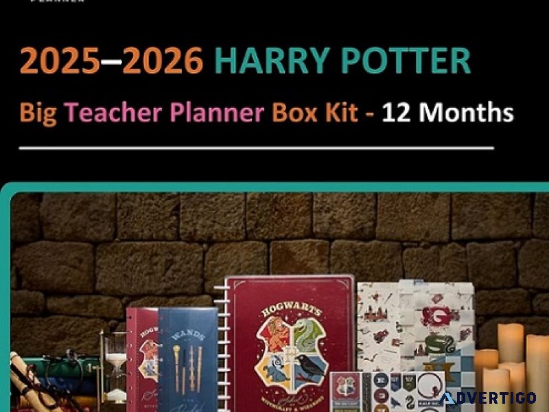 Harry potter teacher planner box kit 2025–2026 – big size