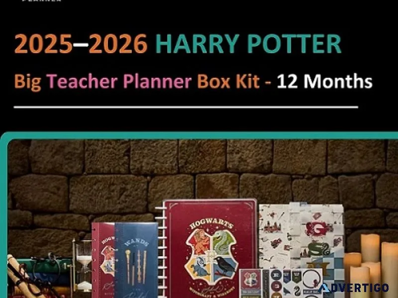 Harry potter teacher planner box kit 2025–2026 – big size