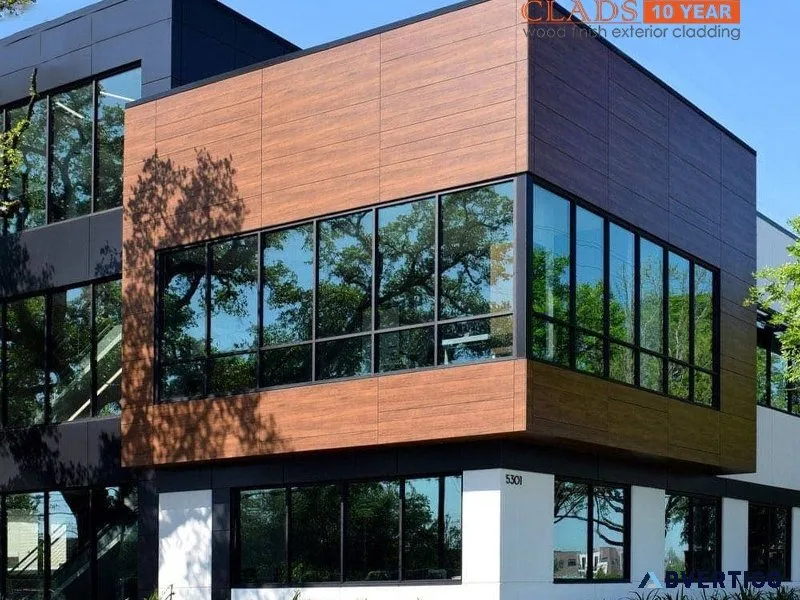 Wooden texture cladding for modern exteriors:thomson multiwood
