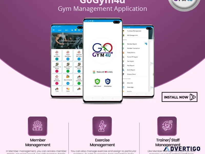 Gogym4u - all-in-one gym management app for fitness clubs
