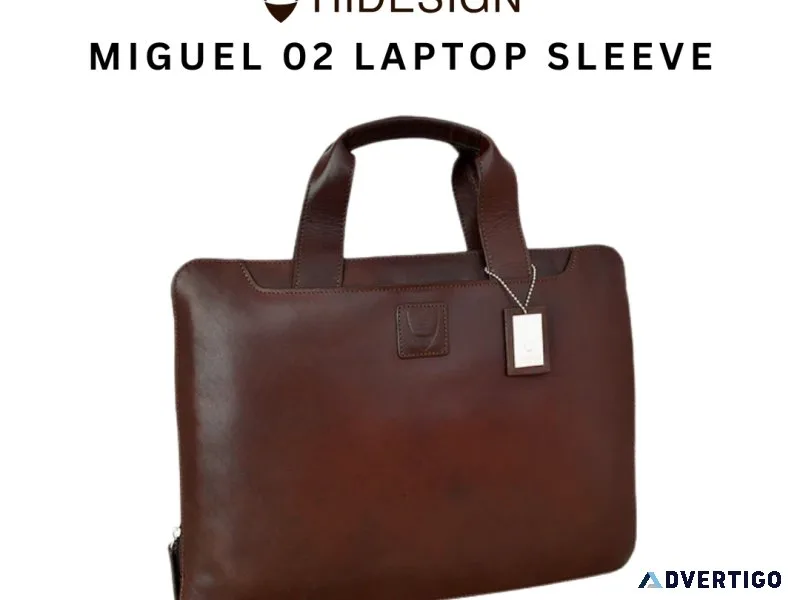 Premium leather laptop sleeve | hidesign