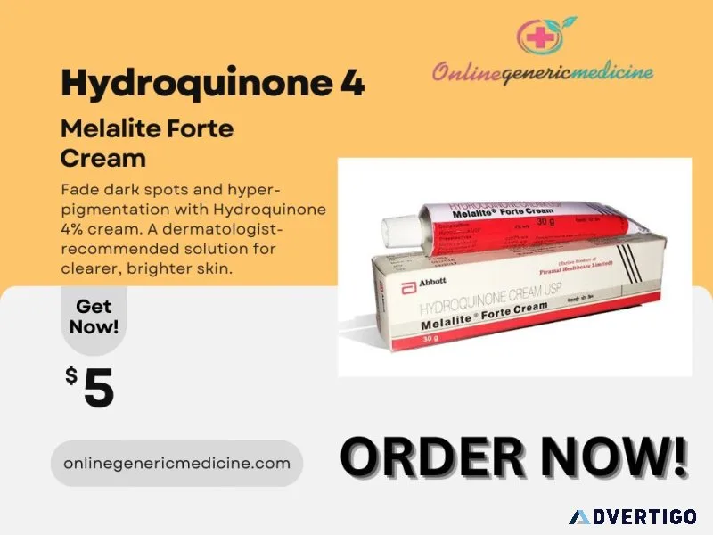 Get radiant skin with hydroquinone 4 | at onlinegenericmedicine