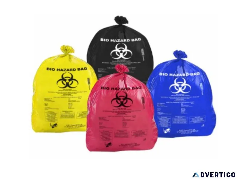 Durable biohazard waste collection bags | gstc