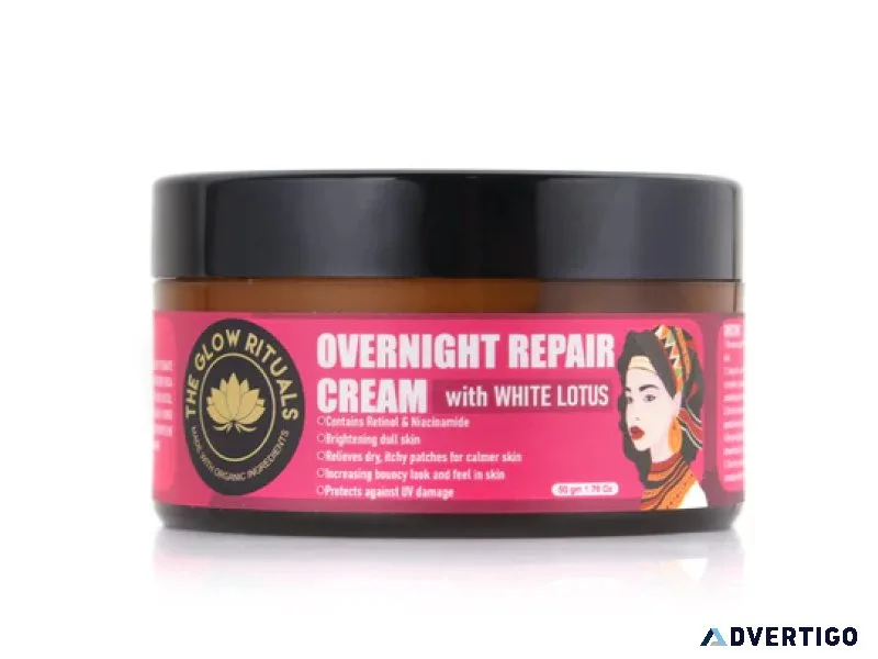 Restore your skin with night repair cream