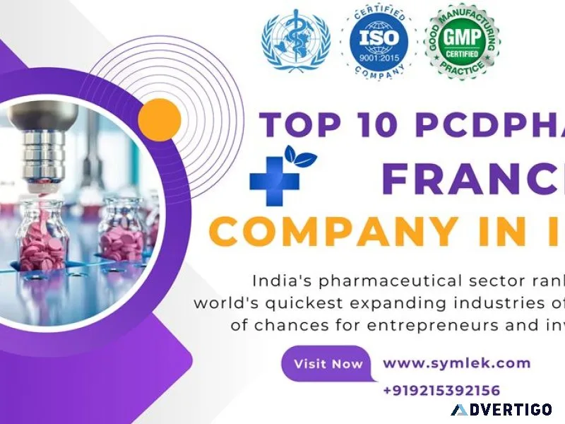 Top 10 pcd pharma franchise company in india